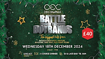 Imagem principal do evento Battle of the Boybands Christmas Tribute Party