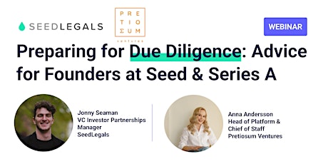 Image principale de Preparing for Due Diligence: Advice for Founders at Seed & Series A