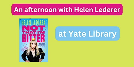 Image principale de An afternoon with Helen Lederer | Yate Library