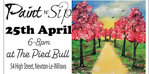 Spring Paint & Sip at the Pied Bull  primärbild