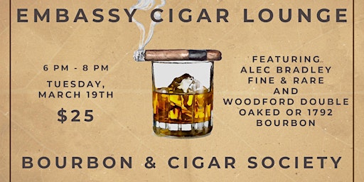 Imagen principal de 2024 Bourbon & Cigar Society (March)