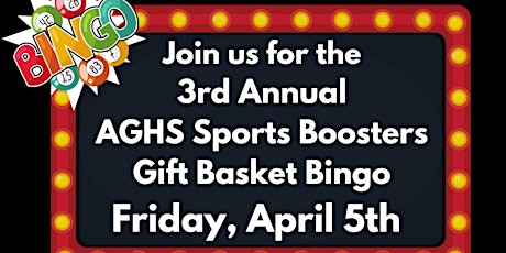 AGHS Sports Booster Gift Basket Bingo