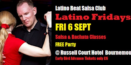 Latino Fridays FRI 6 SEPT Salsa & Bachata Classes & Free Party primary image