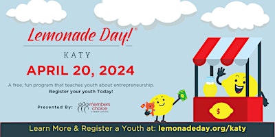 Registration Event for Lemonade Day Katy 2024 primary image