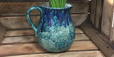 Ceramic drip glaze jugs primary image