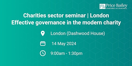 Image principale de Effective governance in the modern charity | London