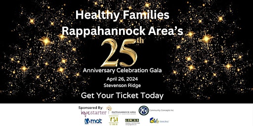 Primaire afbeelding van Healthy Families Rappahannock Area 25th Anniversary Celebration Gala