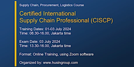 Certified International  Supply Chain Professional (CISCP) primary image