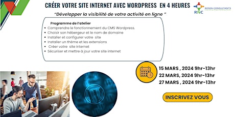 Créer un site internet  de votre entreprise avec WordPress  en 4 heures