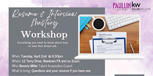 Resume & Interview Mastery Workshop primary image