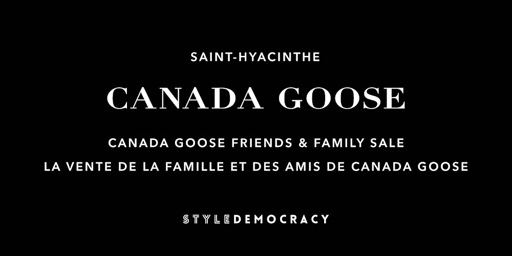 CANADA GOOSE CANADA GOOSE FRIENDS & FAMILY SALE(Saint-Hyacinthe)