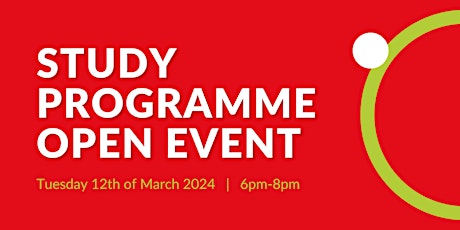 Image principale de Study Programme Open Event