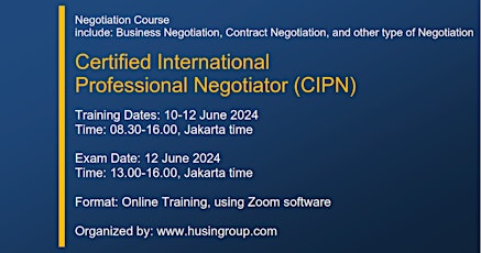 Certified International  Professional Negotiator (CIPN)