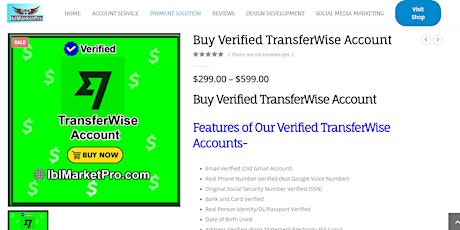 Features of Our Verified TransferWise Accounts-