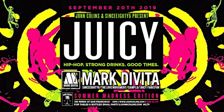 JUICY 3rd Fridays w DJ Mark DiVita primary image