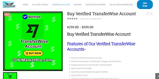 Primaire afbeelding van Buy Verified TransferWise AccountS ONLINE