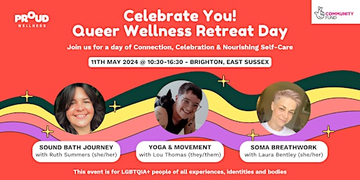 Imagem principal do evento Celebrate You! Queer Wellness Retreat Day