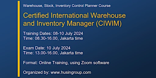 Immagine principale di Certified International Warehouse and Inventory Manager (CIWIM) 