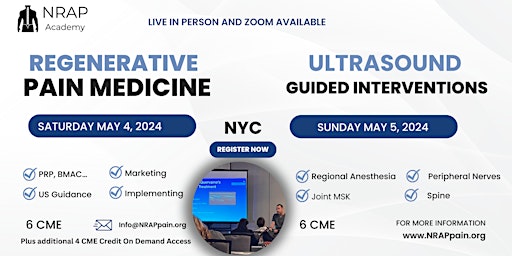 Regenerative Pain Medicine  and Ultrasound Course (2 Day Course) primary image