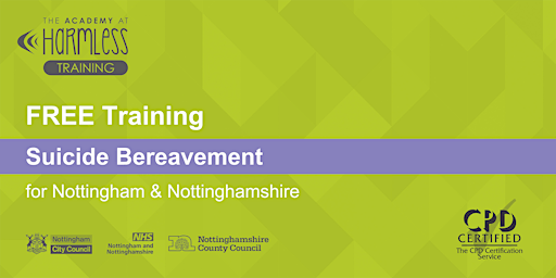 Imagen principal de Suicide Bereavement training (Nottingham & Nottinghamshire)