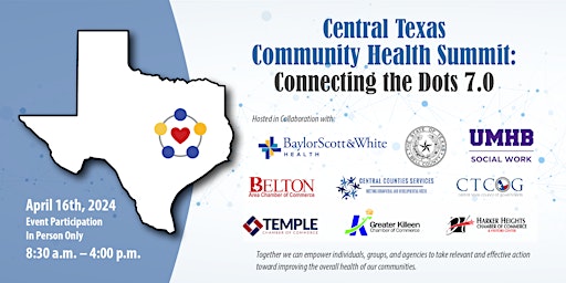 Image principale de Central Texas Community Health Summit - Connecting the Dots 7.0