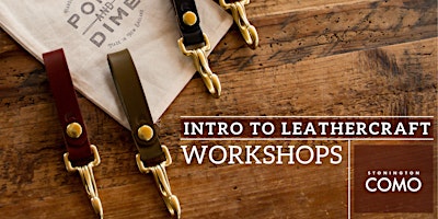 Imagem principal do evento Intro to Leathercraft Workshop: DIY Leather and Brass Personalized Keychain