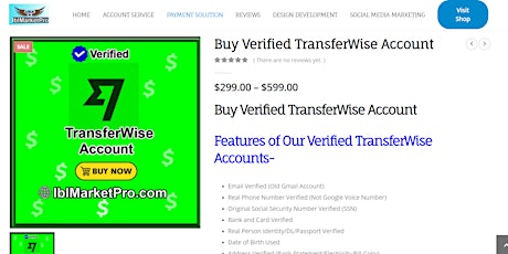 Buy TransferWise Account With Money