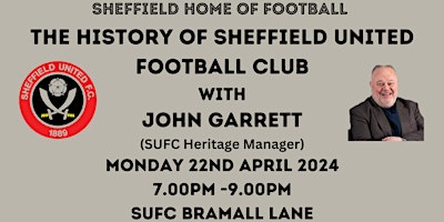 'The History of Sheffield United Football Club' with SUFC's John Garrett primary image