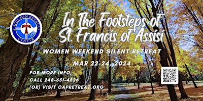 Primaire afbeelding van Women Silent Weekend Retreat: In the Footsteps of St. Francis of Assisi