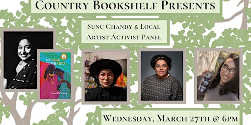 CB Presents: Visiting Poet Sunu P. Chandy with Local Artists/Activists primary image
