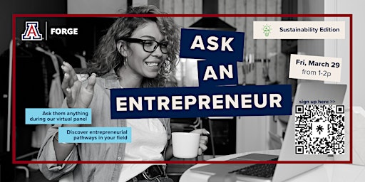 Imagem principal de Ask an Entrepreneur - Sustainability Edition