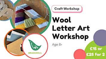Wool-wrapping letter art workshop - with Kathryn in Bracknell primary image