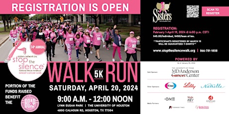 Sisters Network Inc. 14th Annual Stop the Silence 5K Walk/Run