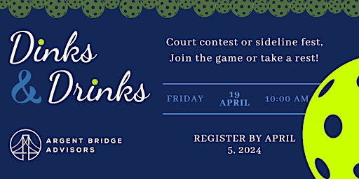 Imagen principal de Dinks & Drinks: A Pickleball Social