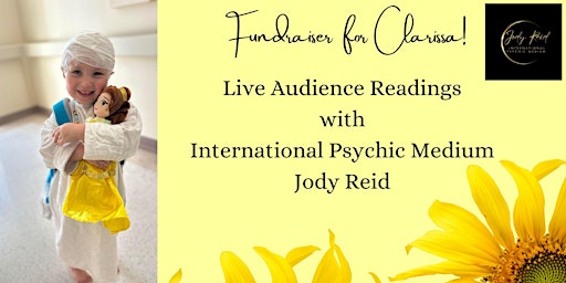 Primaire afbeelding van For Clarissa Live Audience Readings International Psychic Medium Jody Reid