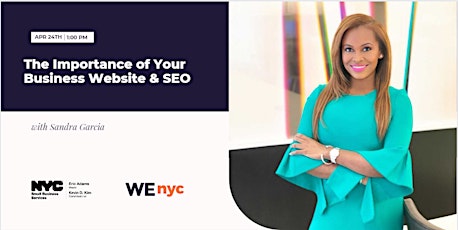 Imagem principal do evento WE Master: The Importance of Your Business Website & SEO