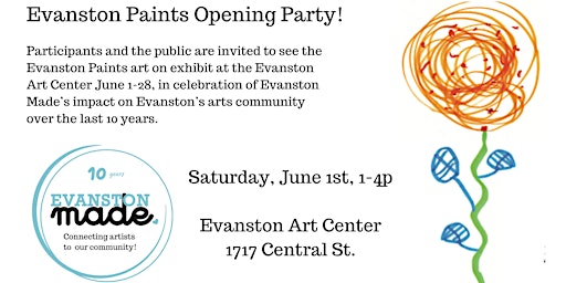 Imagem principal de Opening Party! Evanston Paints Exhibit