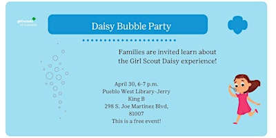 Image principale de Pueblo: Daisy Bubble Party