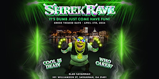 Immagine principale di Shrek Rave at Elan Savannah (Fri, Apr 5th) 