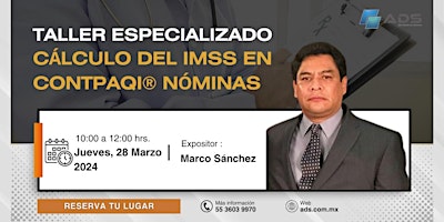 Imagen principal de Taller: Cálculo de IMSS en CONTPAQi® Nóminas