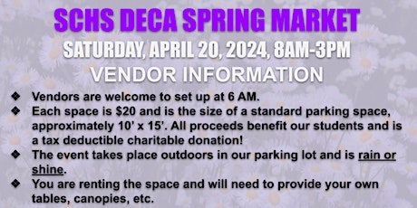 SCHS DECA Spring Market