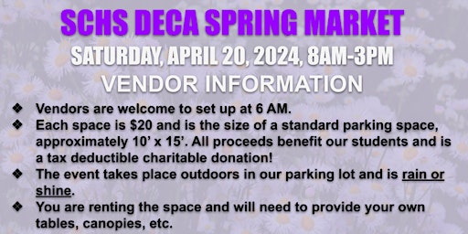 SCHS DECA Spring Market  primärbild