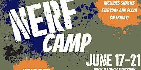 Nerf Gun Camp at Pooler Karate