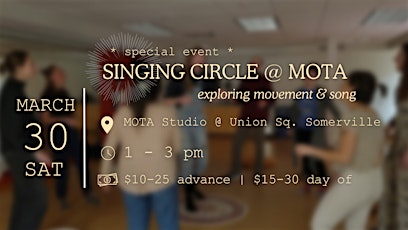 Singing Circle | MOTA Wellness Studio