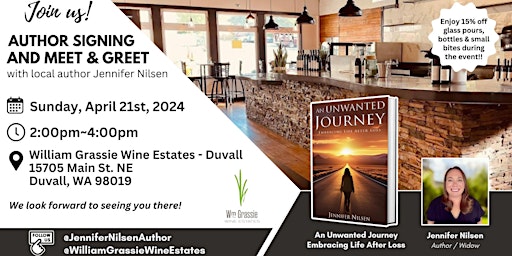 Imagem principal do evento "An Unwanted Journey: Embracing Life After Loss" Author Book Signing