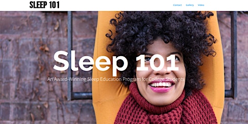 Primaire afbeelding van Sleep 101: A Course for College Students on Sleep