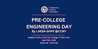 Image principale de Pre-College Engineering Day (PCED) 2024