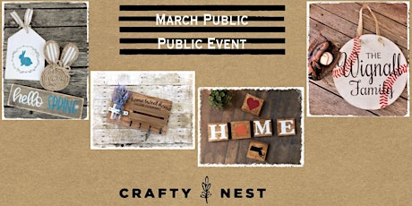 Hauptbild für March 21st Public Night at The Crafty Nest