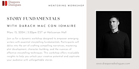 Mentoring Workshop: Story Fundamentals with Darach Mac Con Iomaire primary image