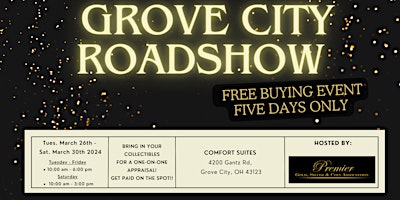 GROVE CITY ROADSHOW  - A Free, Five Days Only Buying Event!  primärbild